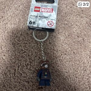 LEGO Marvel Rocket Raccoon Key Holder - Blue and Brown